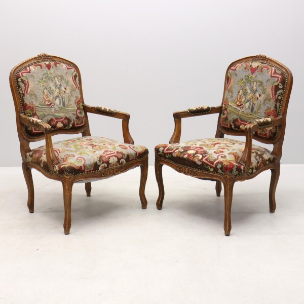 Rococo style armchairs (2 pcs)