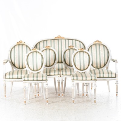Rococo style living room set