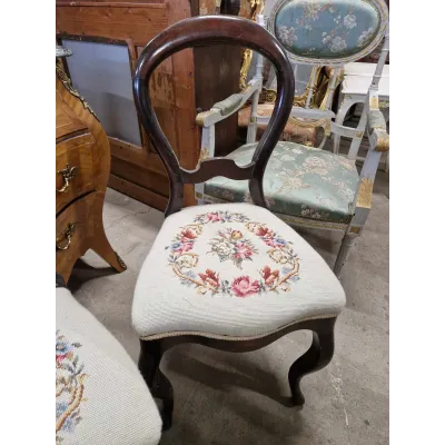 Antique wooden chairs