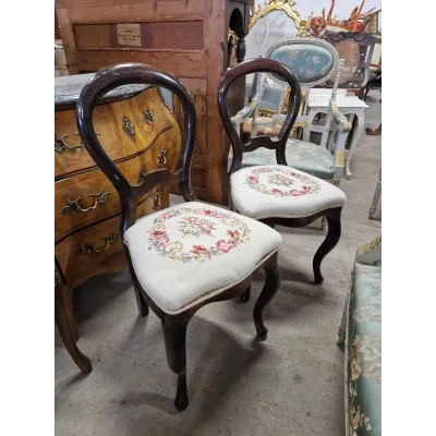 Antique wooden chairs