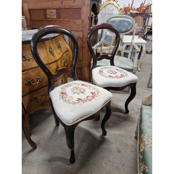 Antique wooden chairs