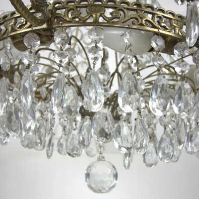 Gustavian Style Crystal Chandelier