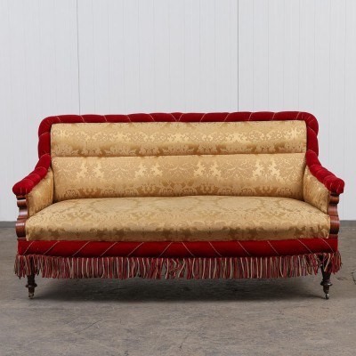 Antique upholstered living room set