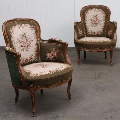 Antique Rococo style armchairs