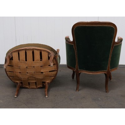 Antique Rococo style armchairs
