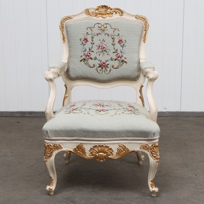 Rococo style armchair