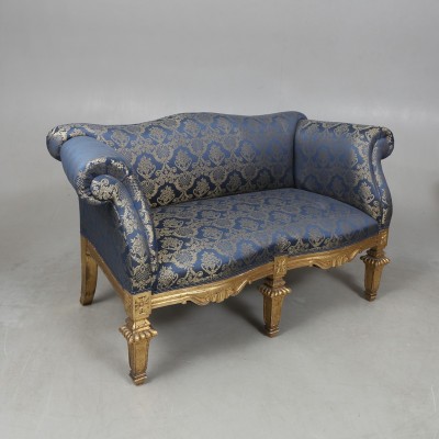 Louis XVI stiliaus svetainės komplektukas (sofute+2 foteliai)