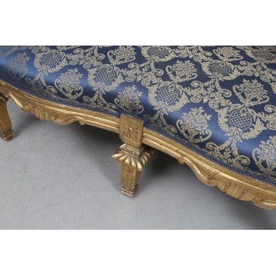 Louis XVI stiliaus svetainės komplektukas (sofute+2 foteliai)