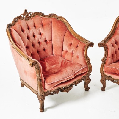 Louis XV stiliaus foteliai