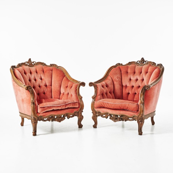Louis XV stiliaus foteliai