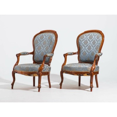 Rococo style armchairs