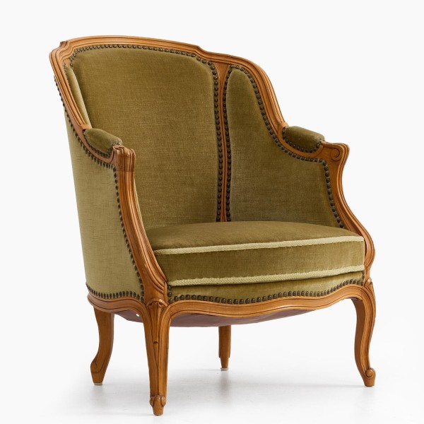 Elegantiškas Louis XV stiliaus fotelis