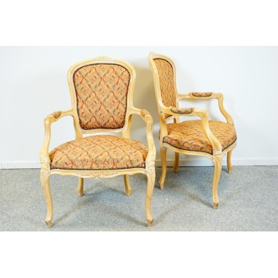 Rococo style armchairs