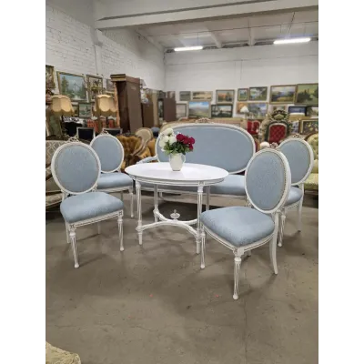 Pilnai atrestauruotas Louis XVI stiliaus svetainės komplektas