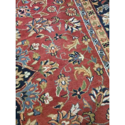 Rankomis rištas indiškas Ghoum rašto kilimas, 340 × 245 cm
