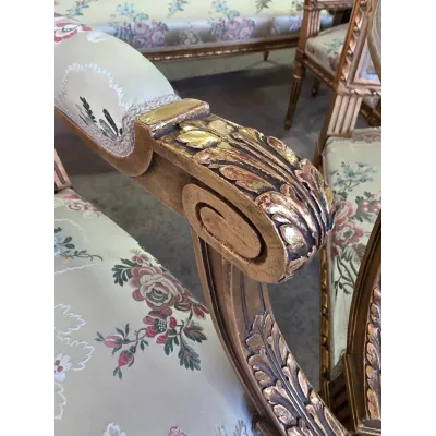 Išskirtinis LOUIS XVI stiliaus svetainės komplektas