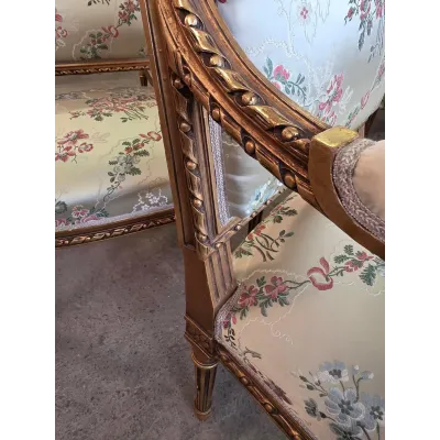 Išskirtinis LOUIS XVI stiliaus svetainės komplektas