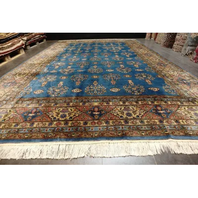 Didžiulis rankų darbo Tabriz rašto kilimas  405 × 288 cm