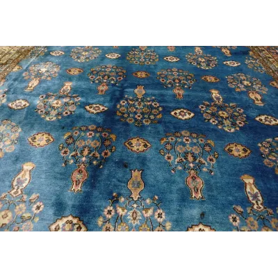 Didžiulis rankų darbo Tabriz rašto kilimas  405 × 288 cm