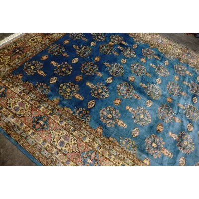 Didžiulis rankų darbo Tabriz rašto kilimas  405 × 288 cm