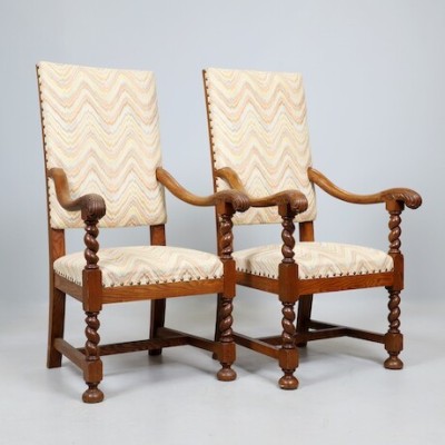 Baroque style armchairs