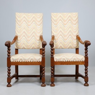 Baroque style armchairs