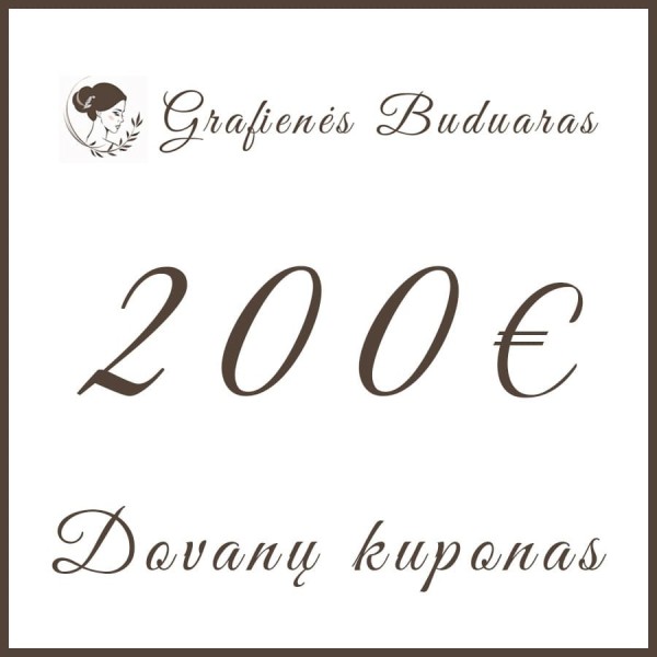 Dovanų kuponas - 200€ vertės