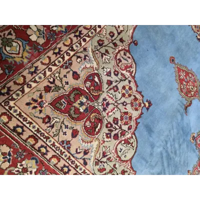 Išskirtinio grožio rankų darbo rytietiškas kilimas 330 × 210 cm