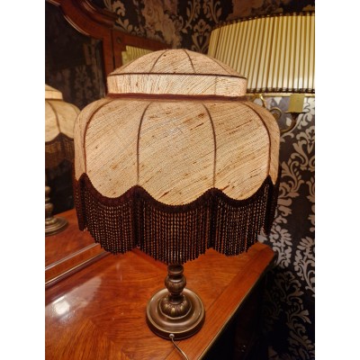 Lamp with brass stand