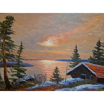 Painting "Hut in the Forest"