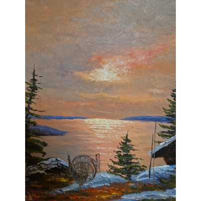 Painting "Hut in the Forest"