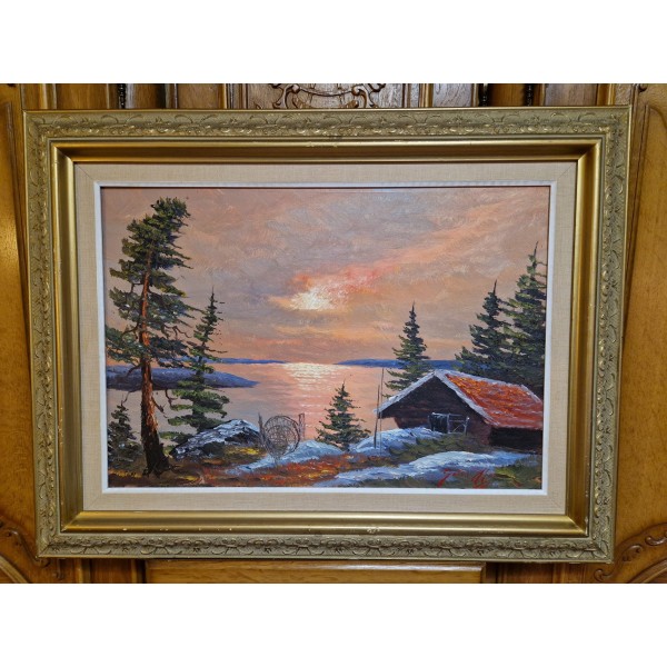 Painting "Hut in the Forest"