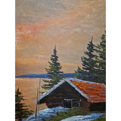 Painting "Hut in the Forest"