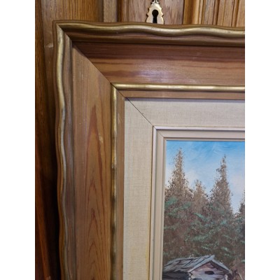 Painting "Hut by the River"