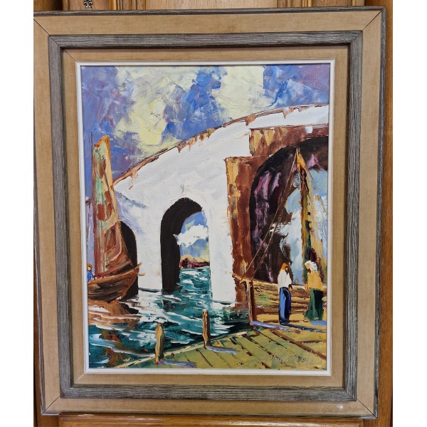 Painting "Bridge over the river"