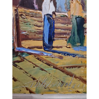 Painting "Bridge over the river"