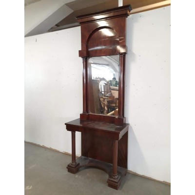 Karl Johan style console with mirror
