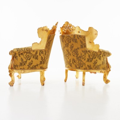 Rococo style armchairs