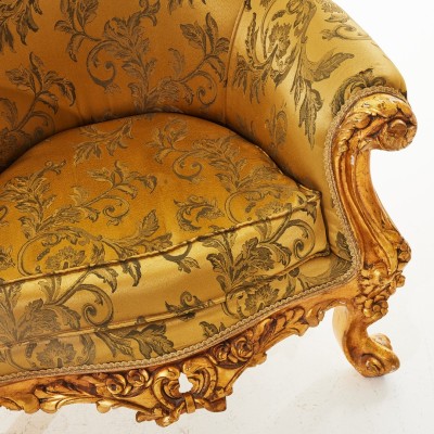 Rococo style armchairs