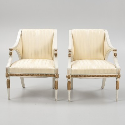 Luxurious Late Gustavian living room set