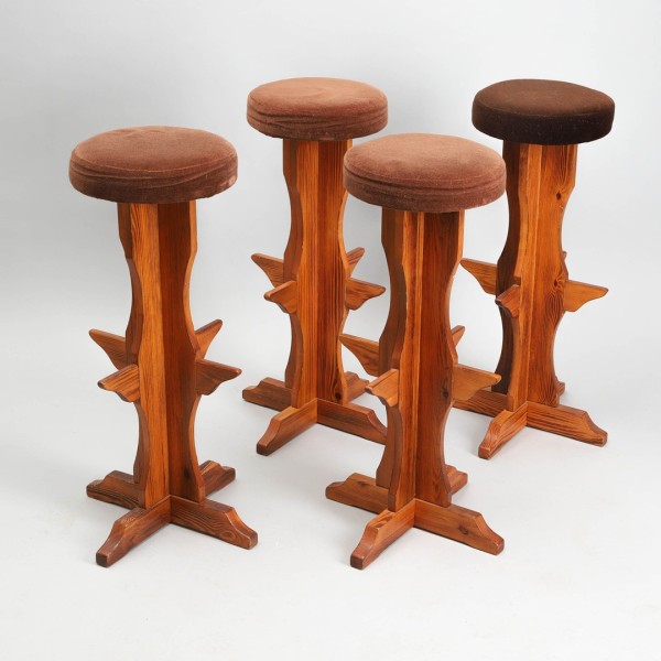 Wooden bar stools