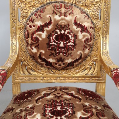 Art Nouveau style armchairs
