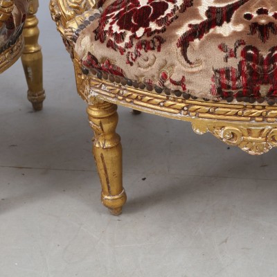 Art Nouveau style armchairs